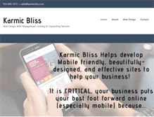 Tablet Screenshot of karmicbliss.com